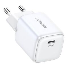 Charger UGREEN 15326 Nexode mini, USB-C, PD3.0, QC4.0, GaN, 30W (white) 6941876213269