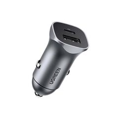 UGREEN CD130 Car Charger, USB-A+PD 3.0, USB-C, QC3.0 30W (Grey)