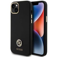 Original Case APPLE IPHONE 15 PLUS Guess Hardcase Silicone Logo Strass 4G (GUHCP15M4DGPK) black 3666339148492