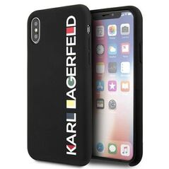 Original Case IPHONE X / XS Karl Lagerfeld Hardcase Glossy Bauhaus black 3700740468821