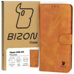 Bizon Case Pocket Oppo A58 4G brown