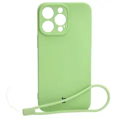 Bizon Case Silicone Apple iPhone 15 Pro Max light green