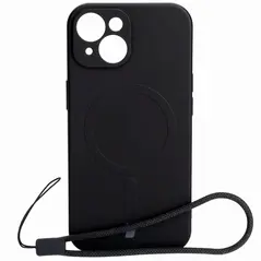 Bizon Case Silicone Magnetic Apple iPhone 15 black