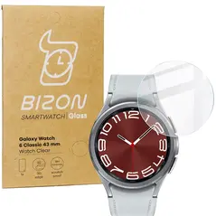 Bizon Glass Watch Clear Samsung Galaxy Watch 6 Classic 43 mm