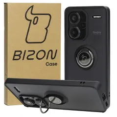 Bizon Case Hybrid Ring Xiaomi Redmi Note 13 Pro+ 5G smoky with a black frame