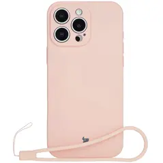 Bizon Case Silicone Magnetic Apple iPhone 16 Pro Max light pink