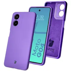 Bizon Soft Case Motorola Moto G04 purple