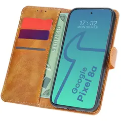 Bizon Case Pocket Google Pixel 8a brown