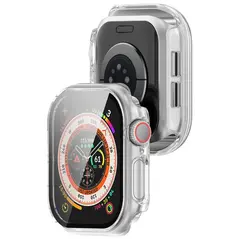 Bizon Case+Glass Watch Apple Watch 10 46mm clear