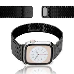 Bizon Strap Watch Titanium Apple Watch 38/40/41/42 mm black