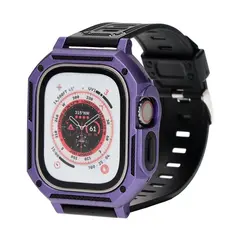 Bizon Strap + Case Watch Armor Apple Watch Ultra 49mm purple