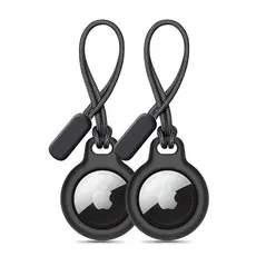 Tech-Protect Rough Chain Apple Airtag Black [2 PACK]