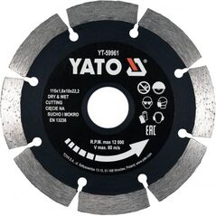 YATO ΥΑΤΟ ΔΙΑΜΑΝΤΟΔΙΣΚΟΣ DRY & WET - 115.0MM-ΔΙΑΜΕΤΡΟΣ 20059961 εως 12 άτοκες δόσεις