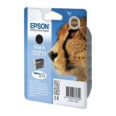 Epson Μελάνι Inkjet T0711 Black (C13T07114012) (EPST071140) έως 12 άτοκες Δόσεις
