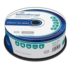 MediaRange DVD+R Dual Layer 240' 8.5GB 8x Cake Box x 25 (MR469) έως 12 άτοκες Δόσεις