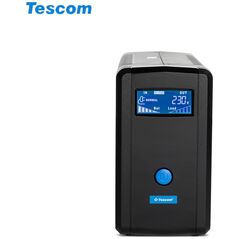 UPS 650VA TESCOM LEO PLUS LCD 650AP WITH USB PORT TOWER NEW 0.501.494 έως 12 άτοκες Δόσεις