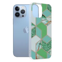 Techsuit Husa pentru iPhone 13 Pro Max - Techsuit Marble Series - Green Hex 5949419022607 έως 12 άτοκες Δόσεις