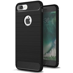 Techsuit Husa pentru iPhone 7 Plus - Techsuit Carbon Silicone - Black 5949419024144 έως 12 άτοκες Δόσεις