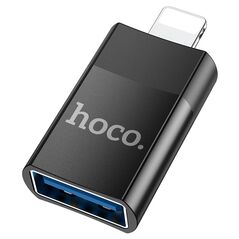 Hoco Adaptor OTG Lightning la USB-A - Hoco (UA17) - Black 6931474761989 έως 12 άτοκες Δόσεις