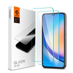 Spigen Folie pentru Samsung Galaxy A34 5G (set 2) - Spigen Glas.tR Slim - Clear 8809896743228 έως 12 άτοκες Δόσεις