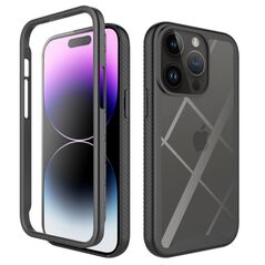 Techsuit Husa pentru iPhone 15 Pro + Folie - Techsuit Defense360 Pro - Black 5949419063761 έως 12 άτοκες Δόσεις