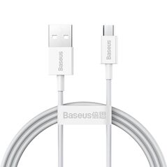 Baseus Baseus Superior Series Cable USB to micro USB, 2A, 1m (white) 027663 έως και 12 άτοκες δόσεις