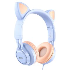 Hoco Hoco - Wired Headphones Cat Ears (W36) - Jack 3.5mm, with Microphone - Dream Blue 6931474770417 έως 12 άτοκες Δόσεις