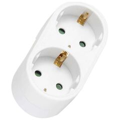 Electric Power Strip No brand, 1 to 2 way, 220V, Without cable, White - 17706