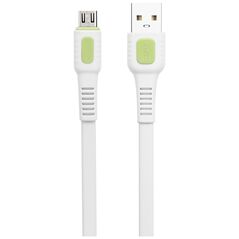 Kαλώδιο δεδομένων DeTech DE-C36M, Micro USB, 1.0m, λευκό - 40191