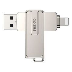 Yesido Yesido - Memory Stick (FL16) - OTG, USB, Lightning, 5Gbps, 256GB - Silver  έως 12 άτοκες Δόσεις