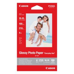 Canon Φωτογραφικό Χαρτί A6 Glossy 210g/m² 100 Φύλλα (0775B003) (CAN-GP501A6) έως 12 άτοκες Δόσεις