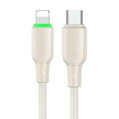 Mcdodo Cable USB-C do Lightning Mcdodo CA-4760 with LED light 1.2m (beige) 054523 6921002647601 CA-4760 έως και 12 άτοκες δόσεις