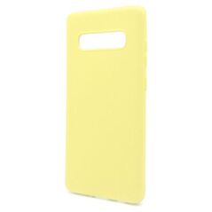 Θήκη Liquid Silicon inos Samsung G975F Galaxy S10 Plus L-Cover Κίτρινο 5205598122904 5205598122904 έως και 12 άτοκες δόσεις