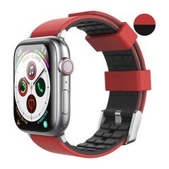 Λουράκι Σιλικόνης Ahastyle WA11 Duotone Premium Silicone Apple Watch (38/ 40/ 41mm) Σκούρο Κόκκινο-Μαύρο X002RWAXZH X002RWAXZH έως και 12 άτοκες δόσεις