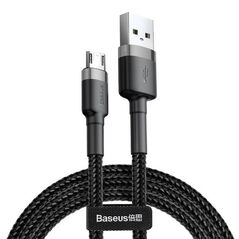 Baseus Baseus Cafule Micro USB cable 1.5A 2m (Gray + Black) 016543  CAMKLF-CG1 έως και 12 άτοκες δόσεις 6953156280366