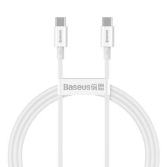 Baseus Baseus Superior Series Cable USB-C to USB-C, 100W, 1m (white) 027724  CATYS-B02 έως και 12 άτοκες δόσεις 6953156208452