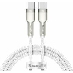 Baseus Cable USB-C To USB-C Cafule, 100w, 1m White (CATJK-C02) (BASCATJK-C02) έως 12 άτοκες Δόσεις