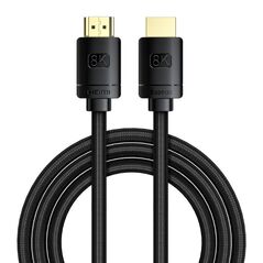 Baseus HDMI 2.1 Braided Cable HDMI male - HDMI male 2m Black (CAKGQ-K01) (BASCAKGQ-K01) έως 12 άτοκες Δόσεις