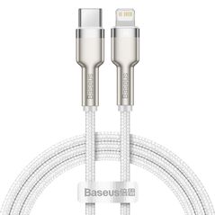 Baseus Cafule Braided USB-C to Lightning Cable 20W White1m (CATLJK-A02) (BASCATLJK-A02) έως 12 άτοκες Δόσεις