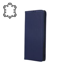 Genuine Leather Smart Pro for Samsung Galaxy A35 5G navy blue