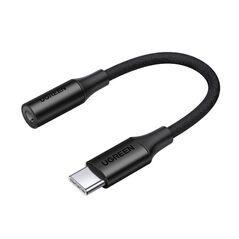 Ugreen Headphone Adapter 3.5mm Mini Jack to USB Type C 10cm Black (AV161 50631)