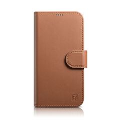 iCarer Wallet Case 2in1 iPhone 14 Pro Leather Flip Case Anti-RFID brown (WMI14220726-BN)