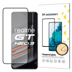 Wozinsky Super Tough Full Glue Tempered Glass Full Screen With Frame Case Friendly Realme GT Neo 3 Black