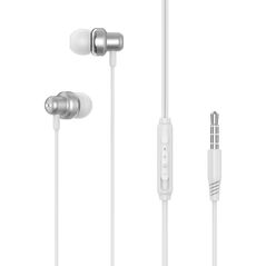 XO wired earphones EP38 jack 3,5mm silver 6920680877874