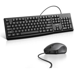 Ugreen MK003 wired keyboard and mouse set - black