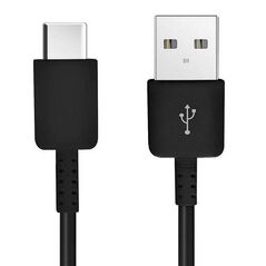 Cable USB-C 1.5m QC for SAMSUNG EP-DW700CBE USB TYPE C Quick Charge black 09038851