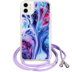 IPHONE 12 MINI Rope Glitter case blue 5904161102953