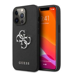 Original Case IPHONE 13 PRO / 13 6,1" Guess Hardcase Saffiano 4G Metal Logo GUHCP13LSA4GSBK black 3666339024093