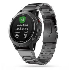 Strap for GARMIN FENIX 3 / 5X / 3HR / 5X PLUS / 6X / 6X PRO / 7X Tech-Protect Stainless black 9589046920226