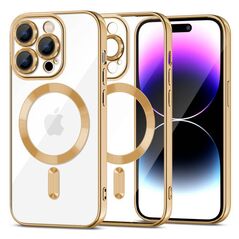 Case APPLE IPHONE 15 PRO MAX Tech-Protect MagShine gold 9319456604207